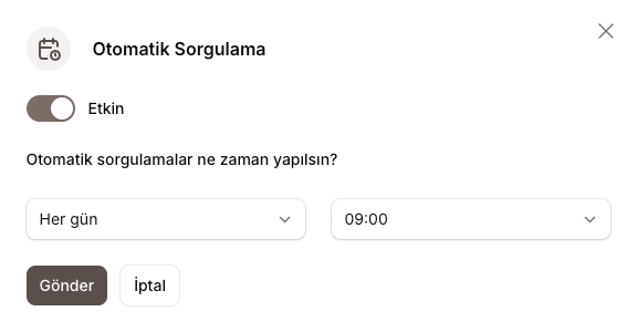 Otomatik sorgulama